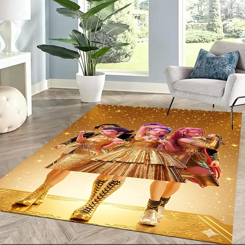 Futuristic Fashion Party Square rugs are a great choice for living rooms, bedrooms, home décor, and as gifts.