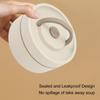 Round Shape Thermal Cooking Pot 420ml/550ml Thermal Lunch Box  Outdoor Dining