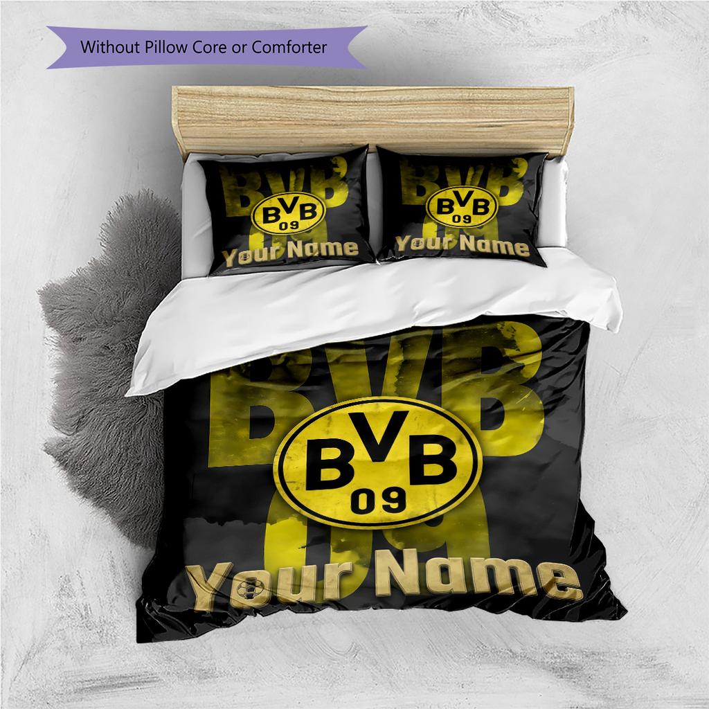 Custom Name BVB Bedding,Quilt Set Quilt Cover Pillowcase Home Birthday Gift(1 * duvet cover + 2 * pillowcase, without core) -HE40