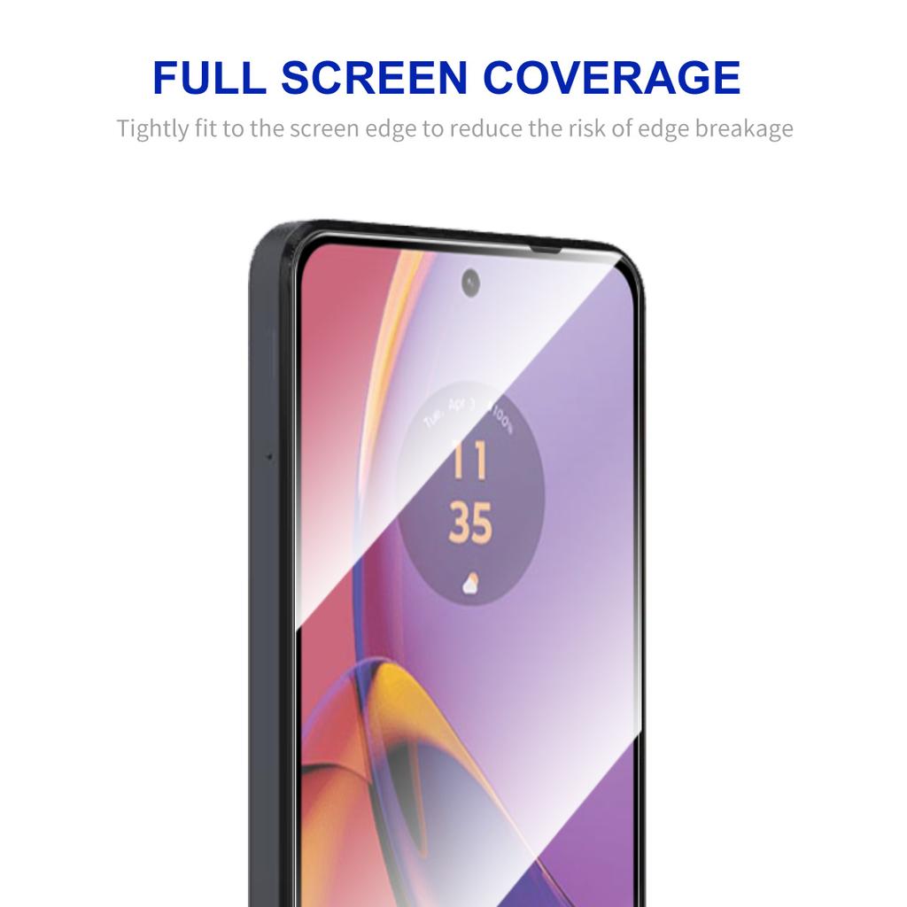 ENKAY HAT PRINCE Защитная пленка для экрана телефона Motorola Moto G84 5G с шелкографией, 2.5D пленка из высокоалюминиево-кремниевого стекла