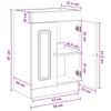 Under Sink Bathroom Cabinet Glossy White