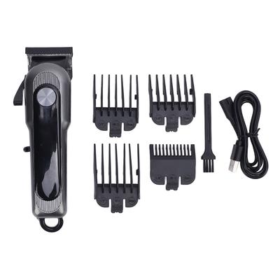 Электрическая машинка для стрижки волос для мужчин, ретро, профессиональная, малошумная, перезаряжаемая через USB, электрический триммер для волос