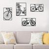 Bicycle Metal Wall Art - Wrought Iron Indoor Decoration, Elegant and Stylish for Living Room, Bedroom, and Dining Room