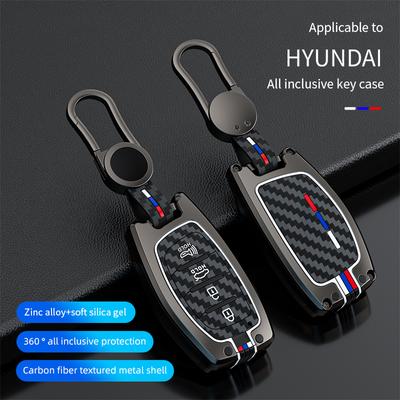 Чехол для смарт-ключа из цинкового сплава для Hyundai Tucson Santa Fe Rena Sonata Elantra Creta Ix35 Ix45 I10 I30 I40 автомобильные аксессуары
