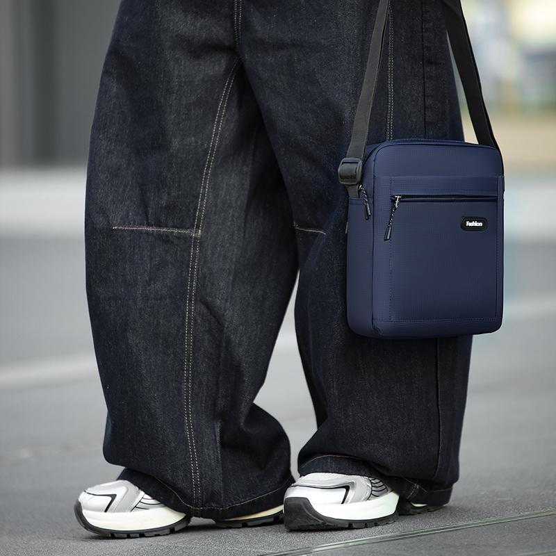 Городская сумка через плечо для通勤 - Модная оксфордская сумка-слинг через плечо с карманом для телефона (Деловой и Повседневный Стиль)