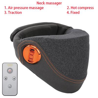 Беспроводной пульт дистанционного управления Устройство для вытяжения шейного отдела позвоночника Горячий компресс Подушка для массажа шеи Технология нагрева воздушным давлением