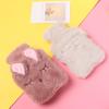 Winter Stress Pain Relief Cartoon Plush Water Injection Relaxing Hand Warmer Hot Water Bottle