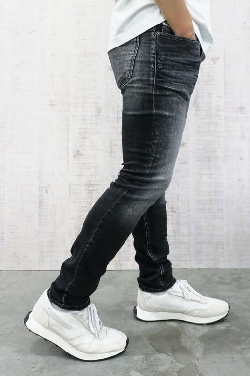 Джинсовые брюки Slim 2019 A12026R9K28 02 Черный 32 [Дизель] Мужские D-STRUKT-R L.30