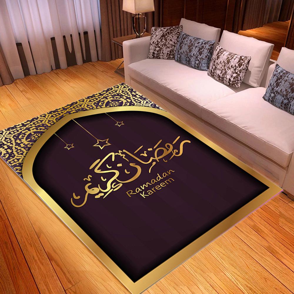 Исламские ковры с религиозными особенностями, 3D-печатный мультфильм, детский напольный коврик, прямоугольный коврик для спальни, коврики для йоги для взрослых, декоративная гостиная