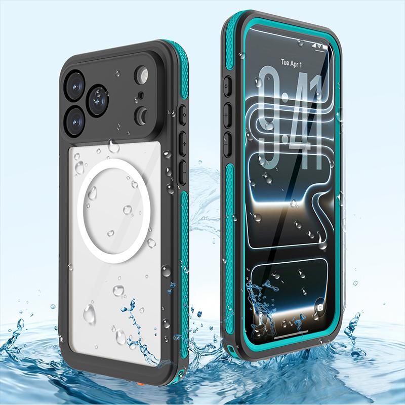 For iPhone 17 Pro Max / 17 Pro / 17 Waterproof IP68 Underwater Diving Swimming Shockproof Full Body sealed Shell Case