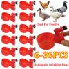 Chicken Drinking Cup Automatic Drinker Chicken Feeder Plastic Poultry Waterer Drinking Water Feeder For Chicks Duck Goose Quail