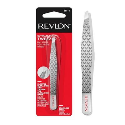 Пинцет Revlon Ultimate Slant Tweezers ручной работы с ультратонкими кончиками для точного удаления волос. Идеально подходит для выщипывания самых маленьких волосков.
