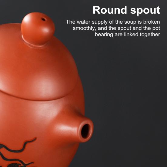 Чайный сервиз Цзыша ручной работы Дракон и Феникс, меняющий цвет фиолетовый глиняный чайник, чайный горшок кунг-фу, мастерство изготовления, волшебный чайник, подарок для любителя чая