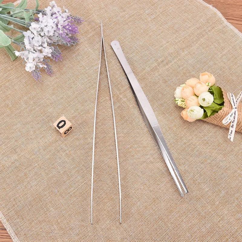 1 шт., высококачественные медицинские инструменты, анти-йодные длинные щипцы из нержавеющей стали, пинцеты, пескоструйная обработка