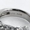 Ring Pt900Platinum/diamond #4.9(US Size) 8.8g Women Used