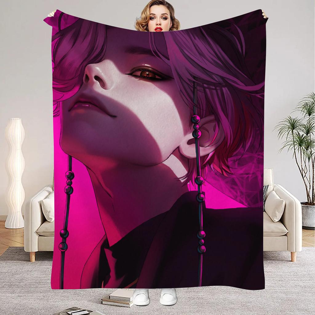 Huntrix Blankets K Pop Demon Hunters Rumi Zoey Mira Soft Warm Throw Blanket Kids Living Room Couch Sofa Bed Christmas Giftsmas