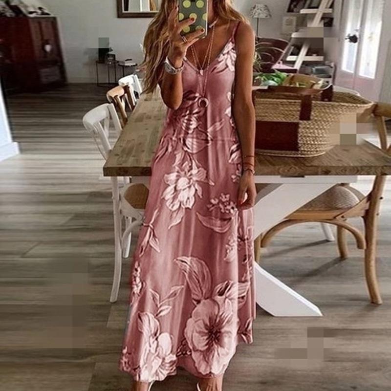 Женское платье Slim Slimming Long Flower Suspender Skirt
