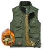 Winter Men Warm Many Pockets Autumn Male Casual Multi Pocket Waistcoat Sleeveless Jacket