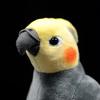Cute Gray Cockatiel Plush Doll Simulated Bird Parrot Doll Animal Toy Educational Gifts