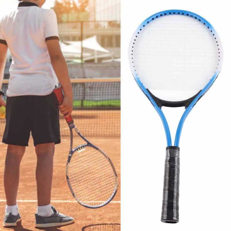 Kids Tennis Racket Shock Absorbing Professional Iron Frame Children Tennis Training Racquet For 3 To 5 Years Old