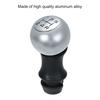 Gear Shift Knob Chrome Head Lever Adapter Manual 5-Speed Transmission for Peugeot 106 206 207 306 307 407 408 508 807