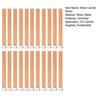 Yousheng 22 Pcs Wood Candle Wicks Sustainable Candle Wicks with Metal Bases Handmade Smokeless Wooden Candle Wicks for DIY Candle Making