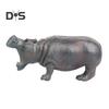 Фигурка бегемота, реалистичная модель бегемота, скульптура, настольное украшение, речная лошадь, украшение, детская развивающая игрушка в виде животного, подарок для малышей, мальчиков и девочек