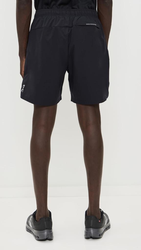 On Core Small 7" Shorts, Black, Men's,