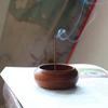 Wooden Bowl Type Mini Incense Holder Rosewood Incense Burner Stick Holder Bowl Shape Censer Home Decoration Smell Aromatic