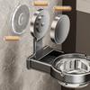 Portable Wall Mount Bathroom Ashtrays Sturdy Carbon Steel Toilet Smoker Accessories for Hotel Home Easily Installion