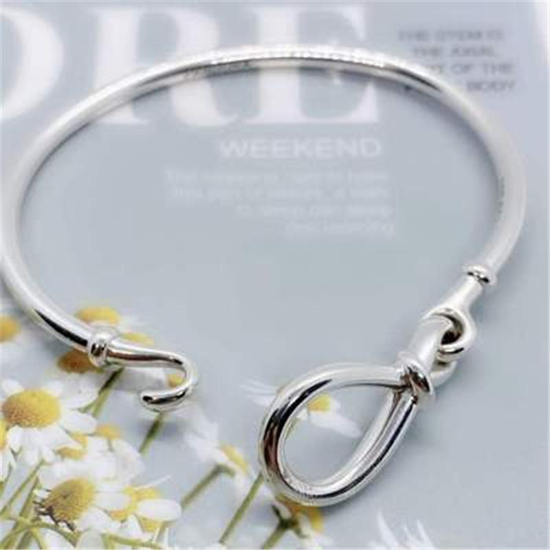 Femme Браслет 925 пробы стерлингового серебра змея браслет-цепочка в форме сердца для женщин Fit Charms Бусины ювелирные изделия подарок