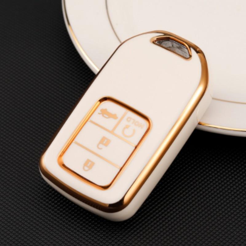 Чехол для ключей из ТПУ с 45 кнопками, чехол-брелок, держатель для Honda Civic Accord Cr-v Pilot Crv 2015 2016 2017 2018 2019 2020 2021, аксессуары