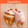 Plush Keychain Dessert Birthday Cake Bakery Stuffed Toy Charm Gift Kids For