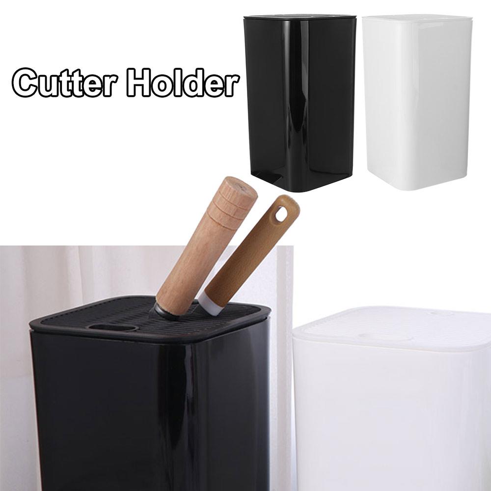 Detachable Cutter Holder Square Cutter Block Convenient Kitchen Utensil Organizer Drain Rack