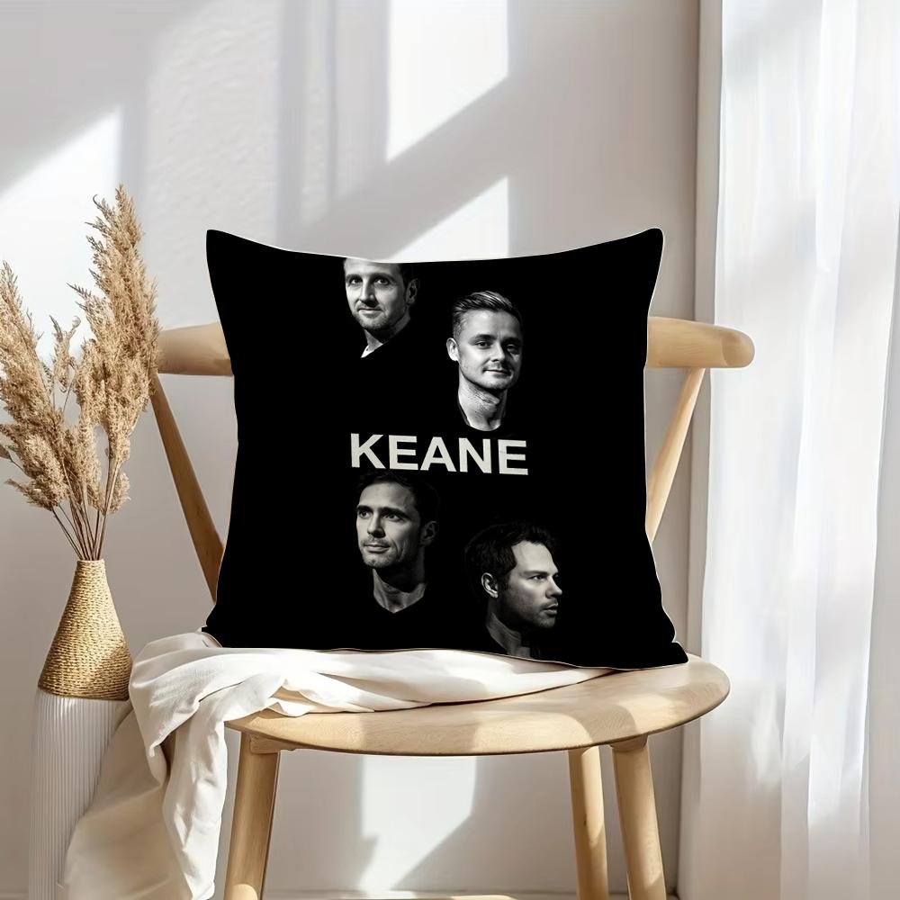 Чехол на подушку K-Keane Rock Мягкий плюшевый плед | Двусторонний декоративный чехол для подушки | Декор для дивана, спальни, дома