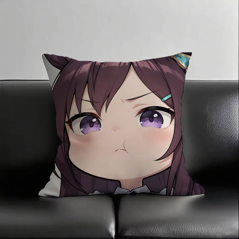 1 шт. Аниме МЕЖИРО МАККУИН Каваи Наволочка Модная Квадратная Наволочка Спальня Диван Комната Инс Декор Досуг