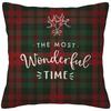 Christmas decoration red and green faro plaid pillowcase home decoration living room sofa cushion cover 50*50 40*40 45*45 60*60