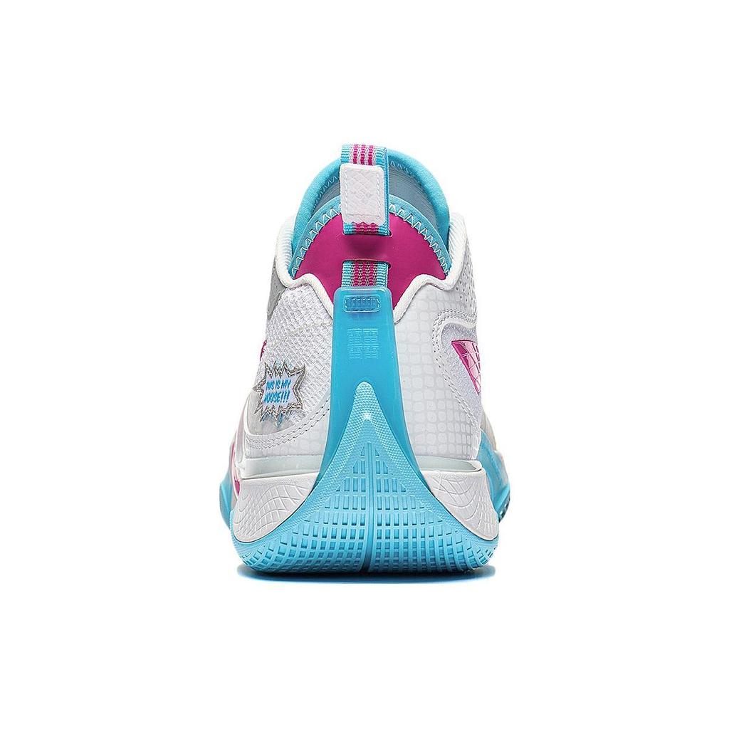 Li-Ning Wade Shadow 5 Buzzer Beater Men Sneakers White Blue Pink ABPT053-2