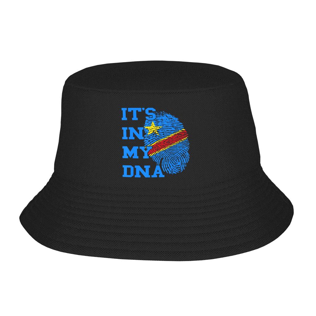 Stylish Republic Of Congo Congolese Flag Bucket Hat For Teen Lightweight Bob Hat Vocation Cap