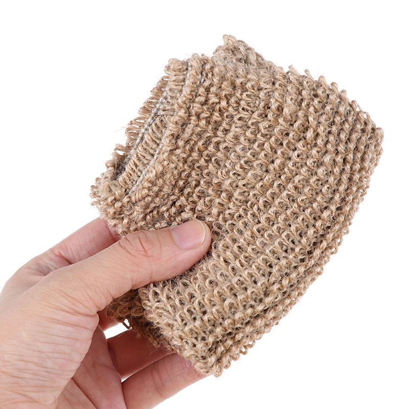 1PC Portable Scrubber Washcloths Bathing Glove Massage Universal Natural Fiber Bath Exfoliating Glove