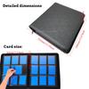 Папка-планшет на 9 карманов из ПУ-кожи, Toploader, вмещает 252 Toploader 3" X 4", Жесткий держатель для карт, Двусторонние карманы для карт Pokemon TCG