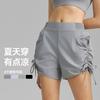 Sports Shorts Thin Quick-drying 2025 New Anti-light Pleated Cycling Pants Big Pocket Fitness Pants Women
