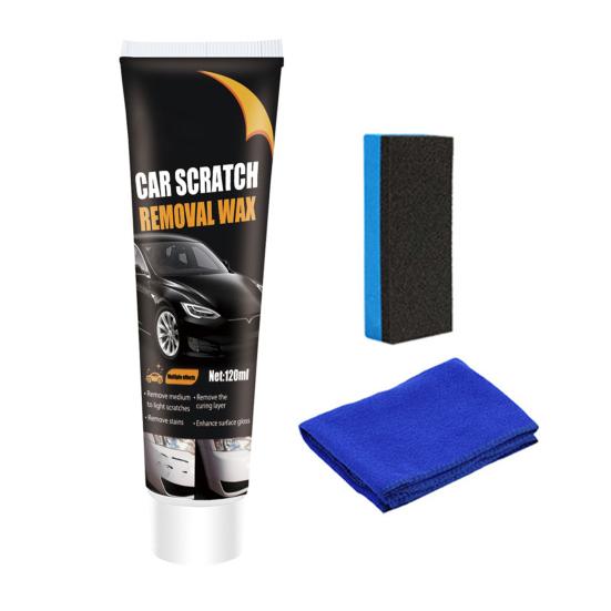 Крем для ремонта царапин на автомобиле 120 мл, полировальный воск для ремонта царапин на автомобильной краске, средство для глубокого заполнения царапин на транспортных средствах, набор для удаления царапин на автомобиле с губкой