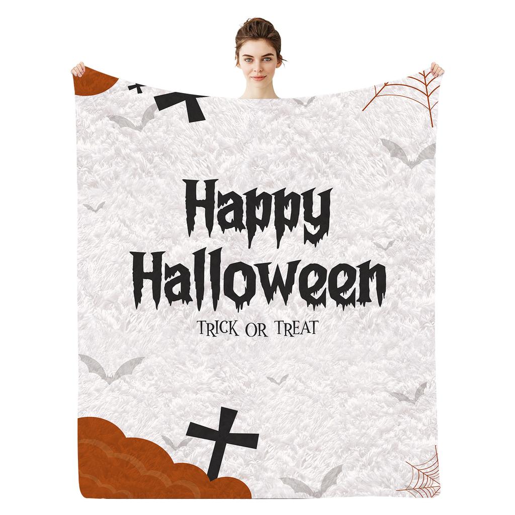 Halloween Series Printed Blanket for Sofa Bed Travel Camping Living Room Office Conditioning Blanket for All Seasons Gifts