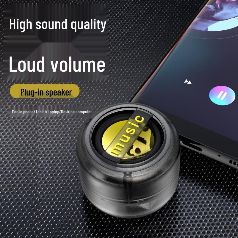 Portable 3.5mm Plug-in Mobile Phone Amplifier with MP3 Playback