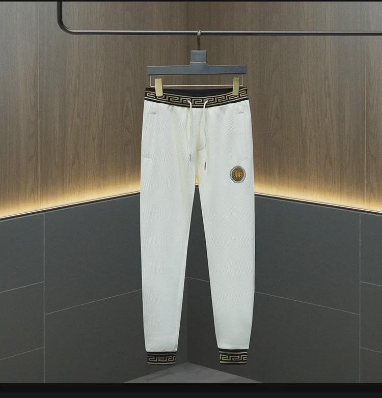 Мужской комплект из модной осенней повседневной толстовки и облегающего спортивного костюма 2023 года