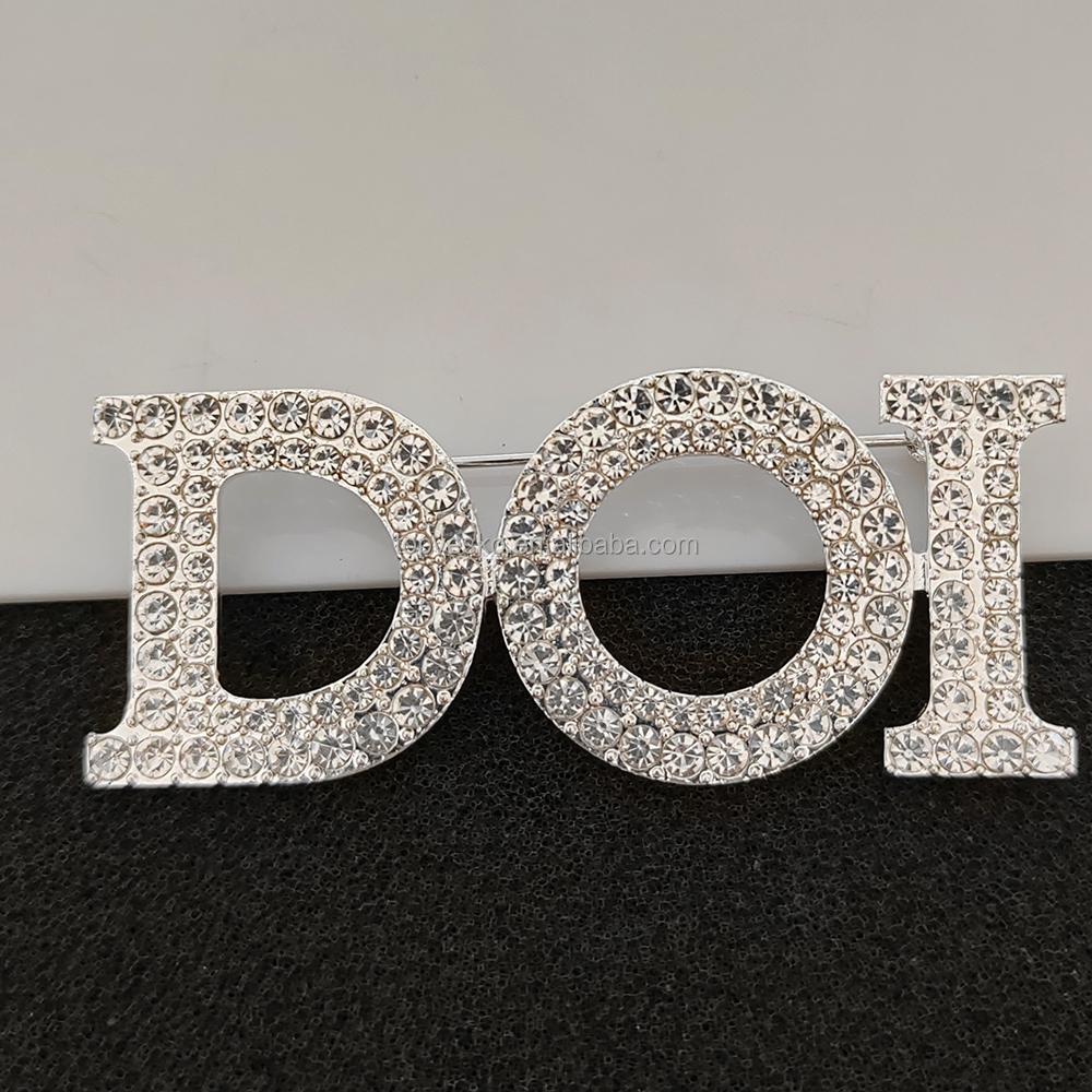 Women Favorite Souvenir Sorority Jewelry White Color Pearl Rhinestone Social Sign Daughters of Isis DOI Brooch Pin