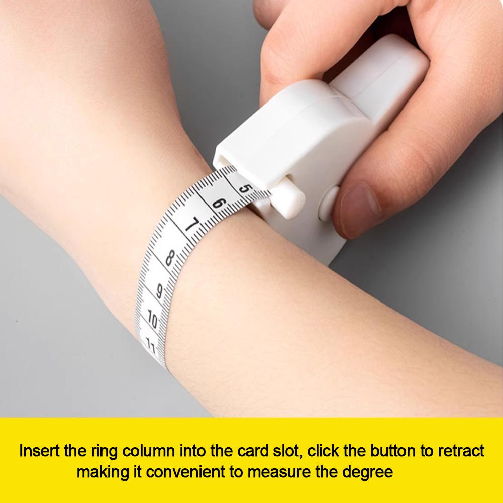 150 Cm Body Measuring Tape Retractable Measuring Tape Push Button Retract Self-Tightening Measure Ruler for Body Waist Chest Leg