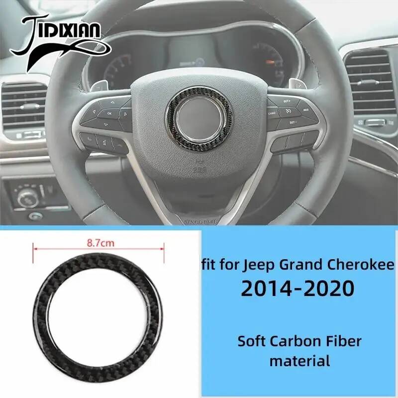 JIDIXIAN Carbon Fiber Grain Interior Decoration Cover for Jeep Grand Cherokee 2011 2012 2013 2014 2015 2016 2017 2018 2019 2020 we1