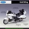 Масштаб 1/12 Welly 2020 Honda Gold Wing, литая под давлением модель мотоцикла, сверхмощный дорожный мотоцикл, коллекция игрушечных автомобилей из сплава, подарок для детей